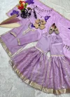 Oc 242 Pure Gmy Silk Embroidery Sequence Work Kids Wear Collections